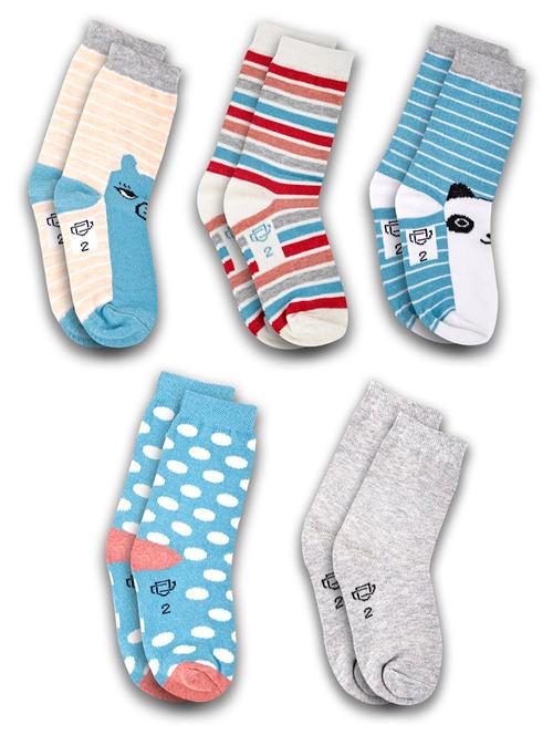 Boys Pack Of 5 Above Ankle Length Sock - 21589097 - Very Small Image - 1