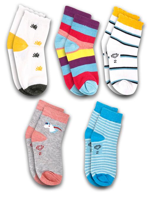 Boys Pack Of 5 Ankle Length Sock - 21589109 - Very Small Image - 1