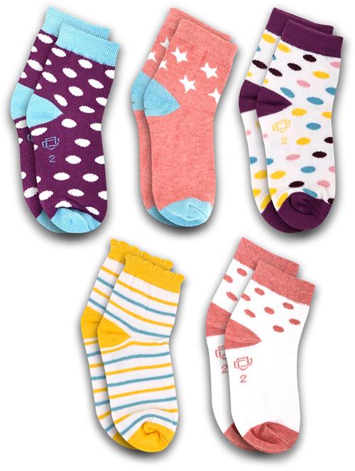 Boys Pack Of 5 Ankle Length Sock - 21589121 - Very Small Image - 1