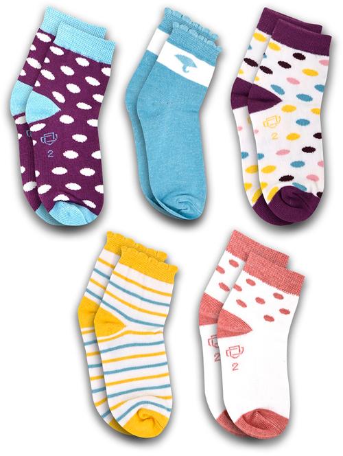 boys pack of 5 above ankle length sock - 21589125 - Very Small Image - 1