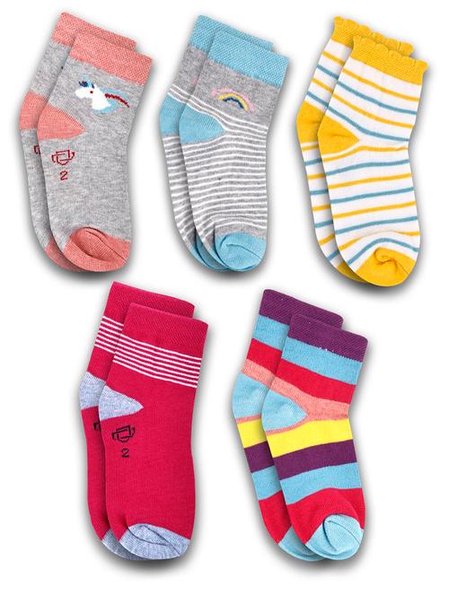 boys pack of 5 above ankle length sock - 21589128 - Very Small Image - 1