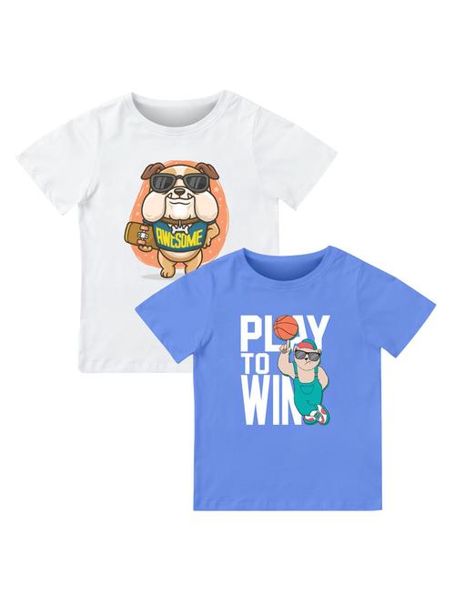 boys pack of 2 printed combo t-shirt - 21589619 - Very Small Image - 1