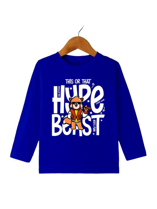 boys printed round neck long sleeve t-shirts - 21589755 - Very Small Image - 1