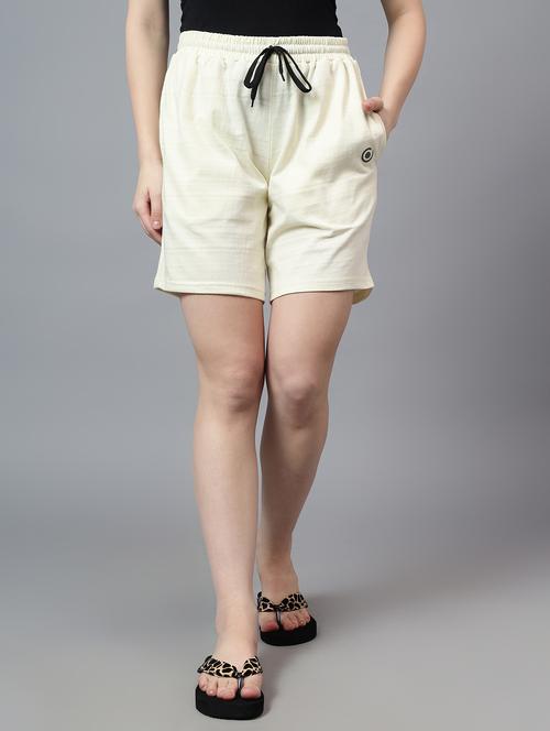 women solid mid rise loungewear shorts - 21590963 - Very Small Image - 1