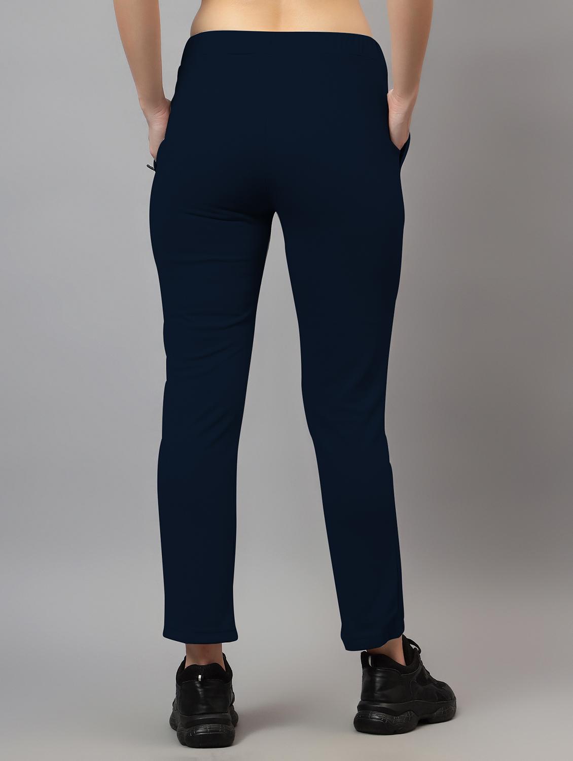 women high rise solid track pant - 21590975 - Zoom Image - 3
