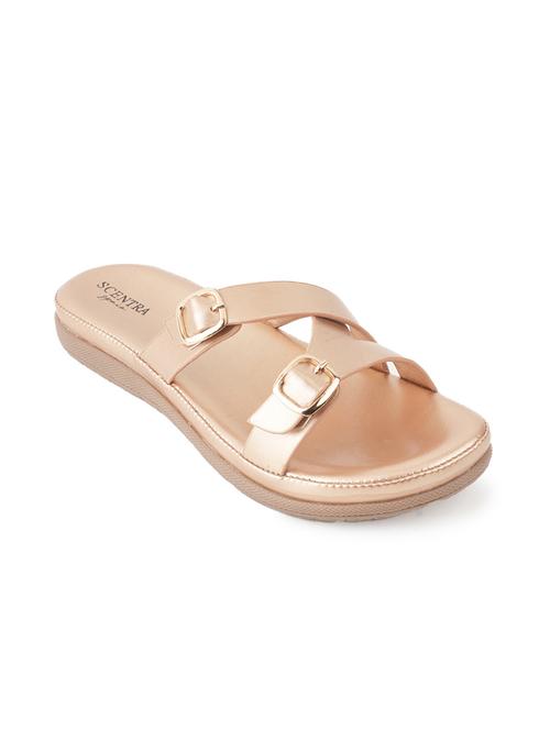 women gold slip on sandal - 21591381 - Very Small Image - 1