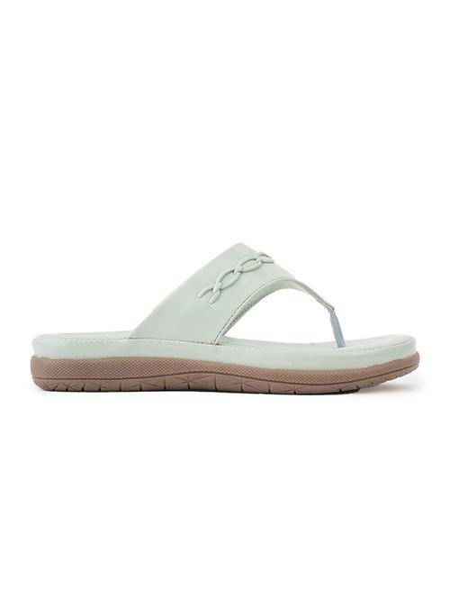 women sea green slip on sandal - 21591384 - Very Small Image - 1