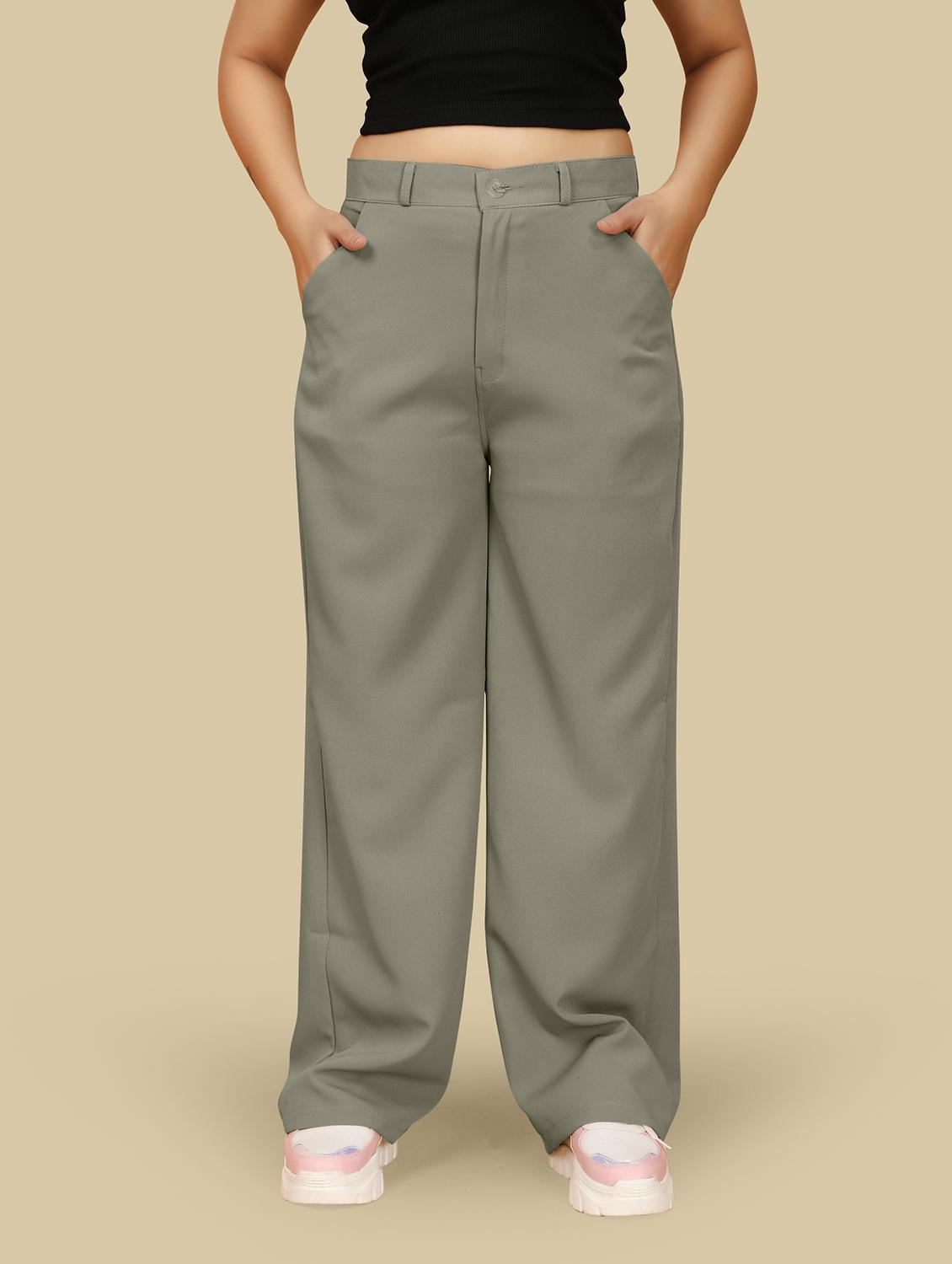 women pack of 2 solid trousers - 21591830 - Zoom Image - 2