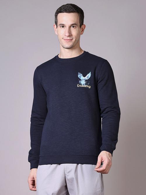 men long sleeves front & back print sweatshirt - 21593384 - Very Small Image - 1