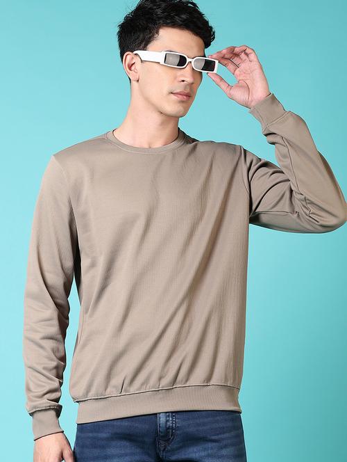men solid long sleeve regular fit sweatshirt - 21593420 - Very Small Image - 1