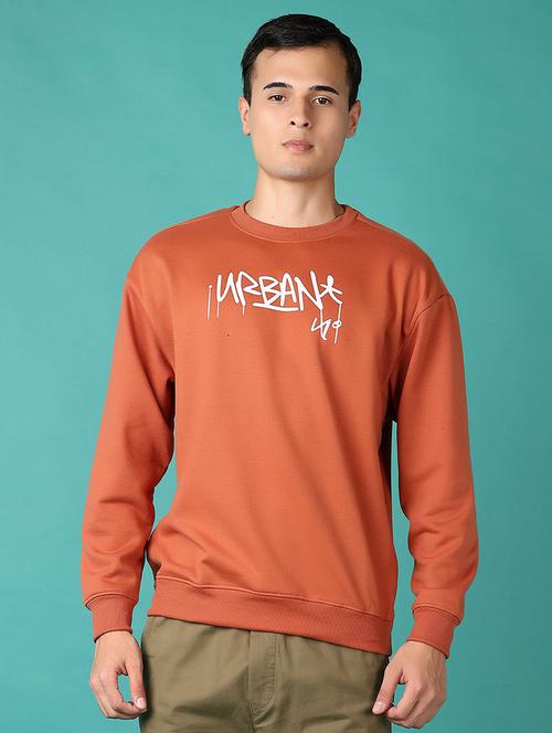 men front & back print long sleeve sweatshirt - 21593469 - Very Small Image - 1