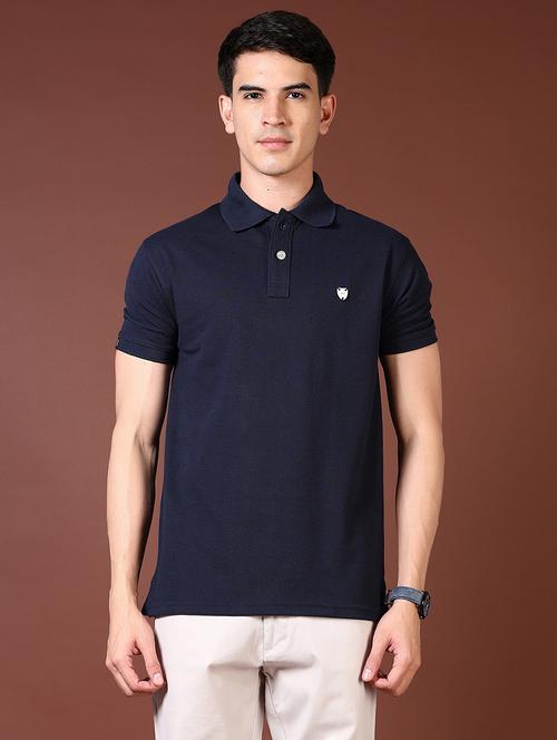 men self design short sleeve polo t-shirt - 21593566 - Very Small Image - 1
