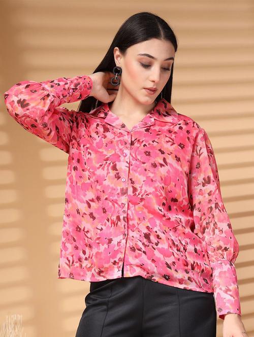 women collared printed regular shirt - 21594800 - Very Small Image - 1