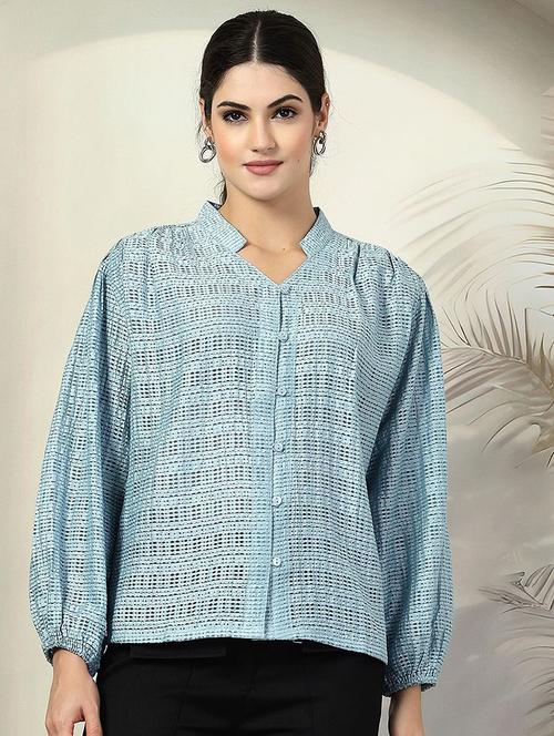 women long sleeve self-designed regular shirt - 21594876 - Very Small Image - 1