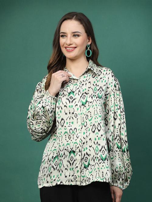 women printed long sleeves shirt - 21594899 - Very Small Image - 1