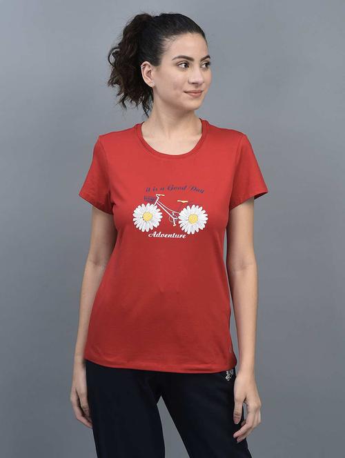 women printed short sleeve regular fit t-shirt - 21595573 - Very Small Image - 1
