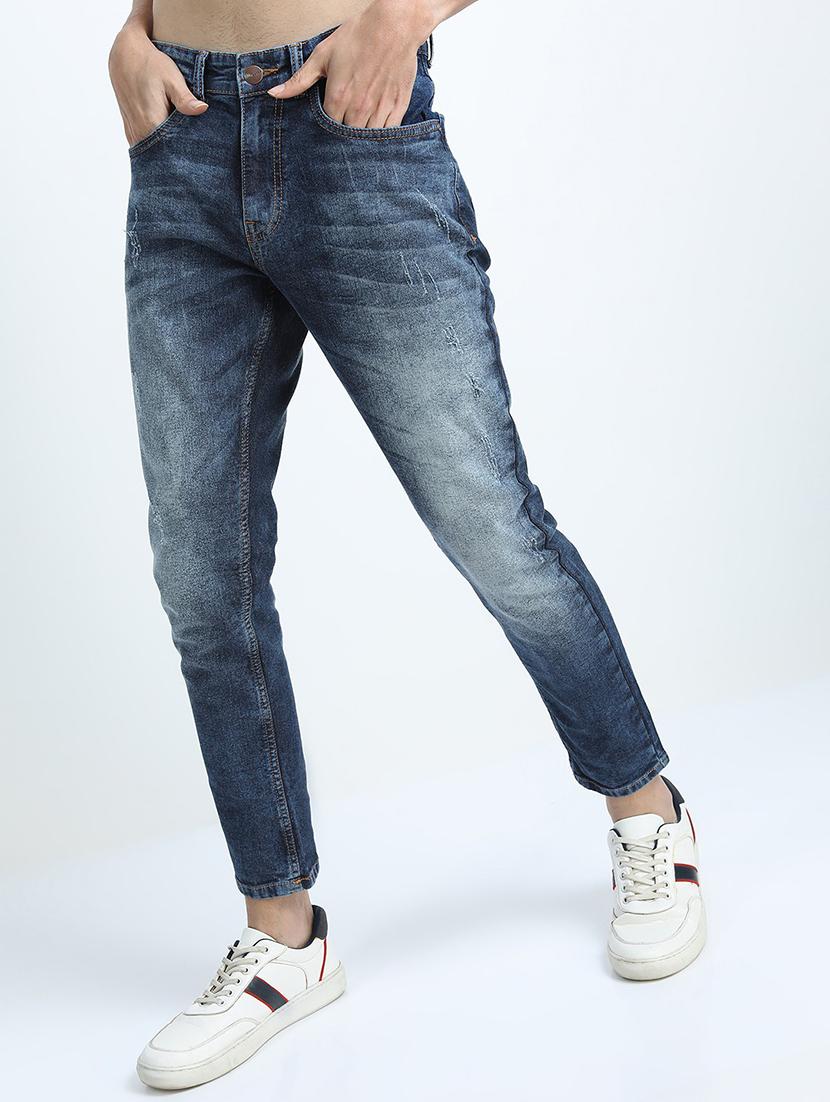 men blue slim fit mid rise jeans - 21596190 - Zoom Image - 2