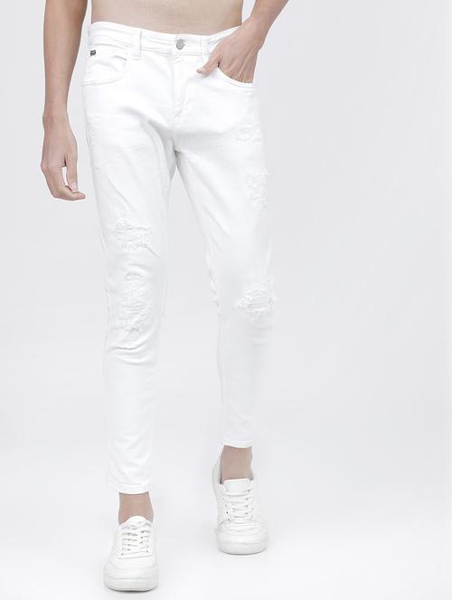 Men Plain Slim Fit Mid Rise Jeans - 21596258 - Very Small Image - 1
