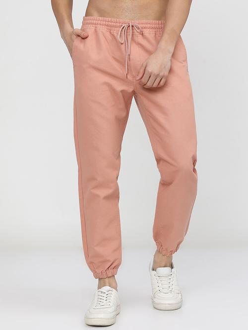 men solid regular fit mid rise jogger - 21596361 - Very Small Image - 1