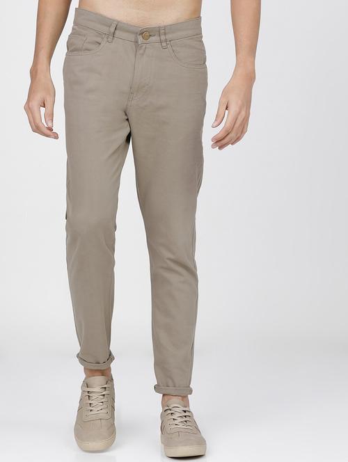 men mid rise solid chinos  - 21596393 - Very Small Image - 1