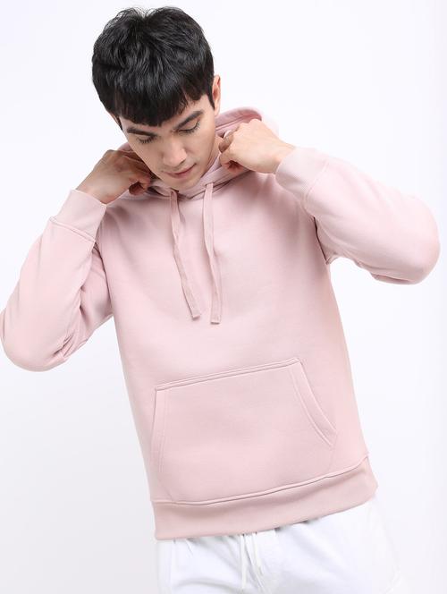men plain hooded long sleeve sweatshirt - 21596453 - Very Small Image - 1