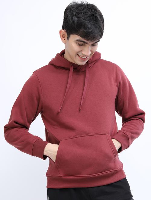 men plain hooded long sleeve sweatshirt - 21596454 - Very Small Image - 1
