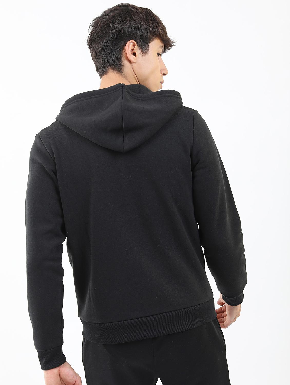 men plain hooded long sleeve sweatshirt - 21596457 - Zoom Image - 2