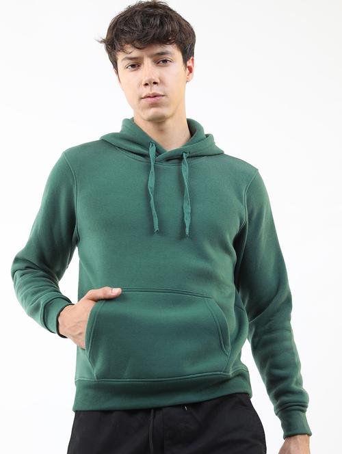 men plain hooded long sleeve sweatshirt - 21596467 - Very Small Image - 1