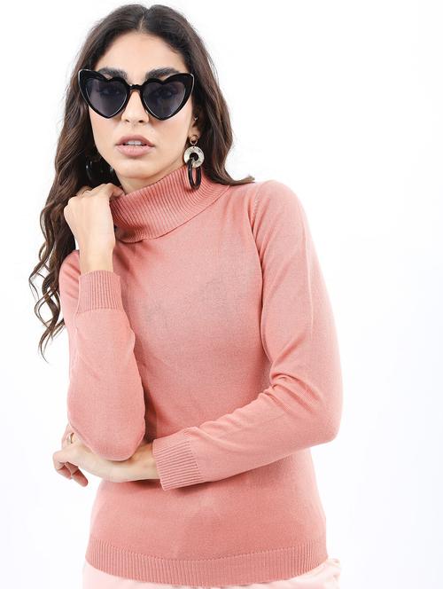 women long sleeve solid pullover - 21596637 - Very Small Image - 1