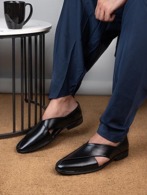 men black slip on sandal - 21597580 - Very Small Image - 1