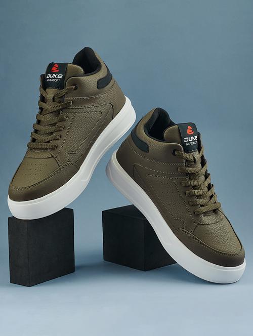 men olive lace up sneaker - 21597637 - Very Small Image - 1