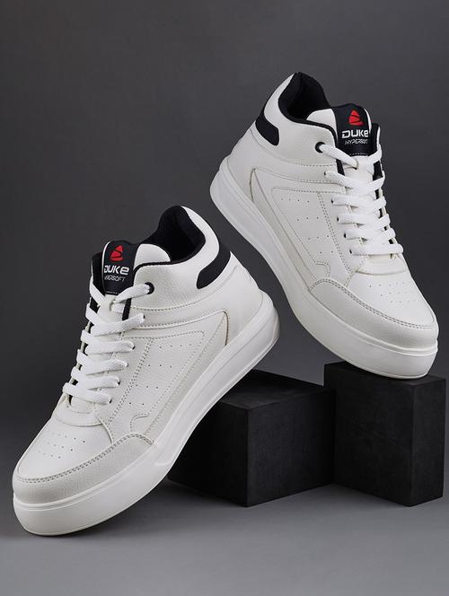 men white lace up sneakers - 21597638 - Very Small Image - 1