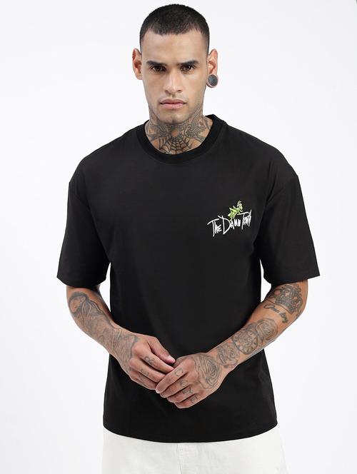 men front & back print short sleeve t-shirt - 21597656 - Very Small Image - 1