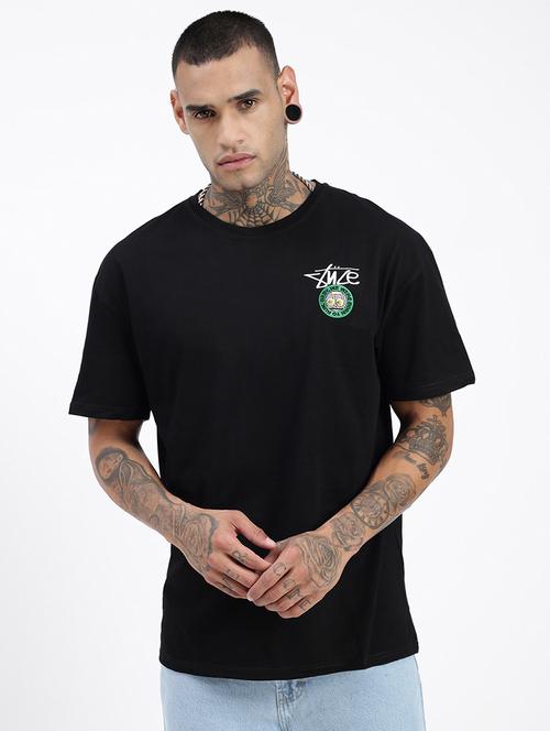 men front & back print short sleeve t-shirt - 21597672 - Very Small Image - 1