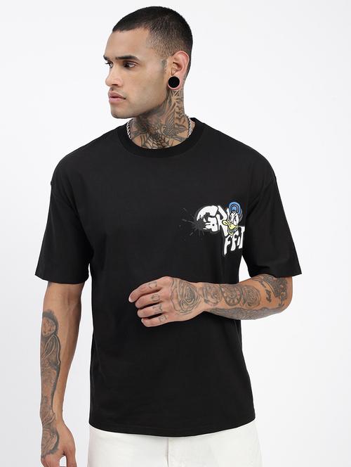 men front & back print short sleeve t-shirt - 21597682 - Very Small Image - 1