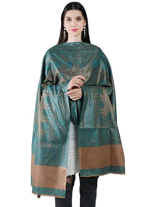 elegant women's shawl with intricate traditional patterns - 21598779 - Very Small Image - 1