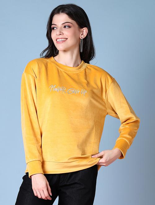 women typography long sleeve sweatshirt - 21599051 - Very Small Image - 1