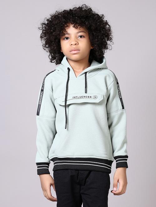 green cotton all over print sweatshirt - 21599064 - Very Small Image - 1