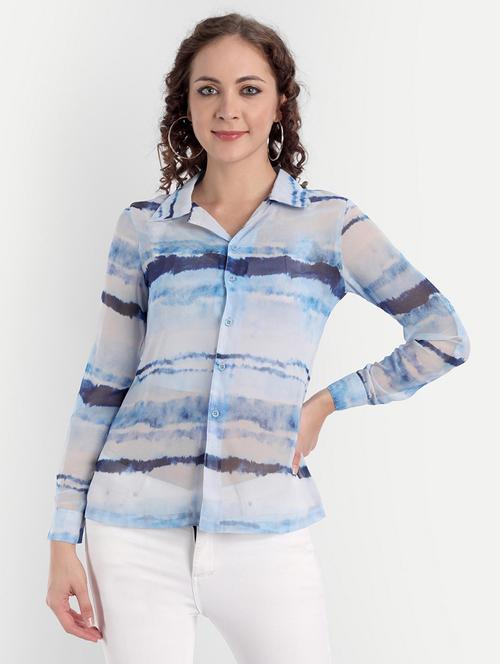 women printed regular fit long sleeve shirt - 21599580 - Very Small Image - 1
