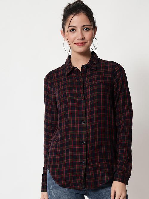 women checkered regular fit long sleeve shirt - 21599583 - Very Small Image - 1