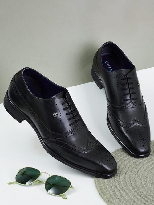 men black lace-up brouge - 21600167 - Very Small Image - 1
