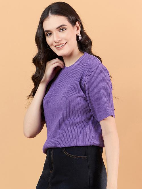 women self design short sleeve t-shirt - 21600743 - Very Small Image - 1