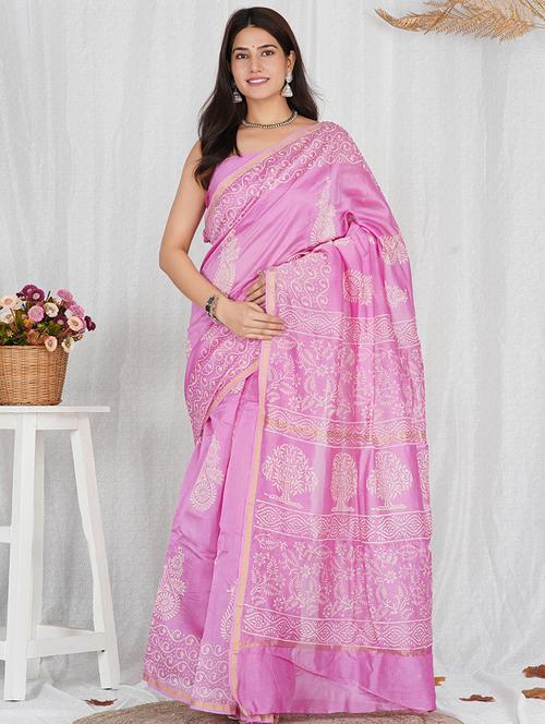 women printed handloom saree - 21600965 - Very Small Image - 1