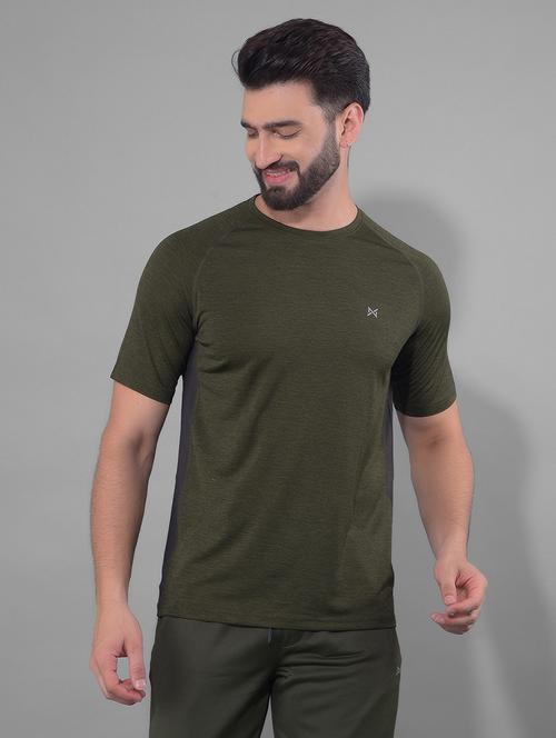 men round neck plain sports t-shirt - 21601385 - Very Small Image - 1