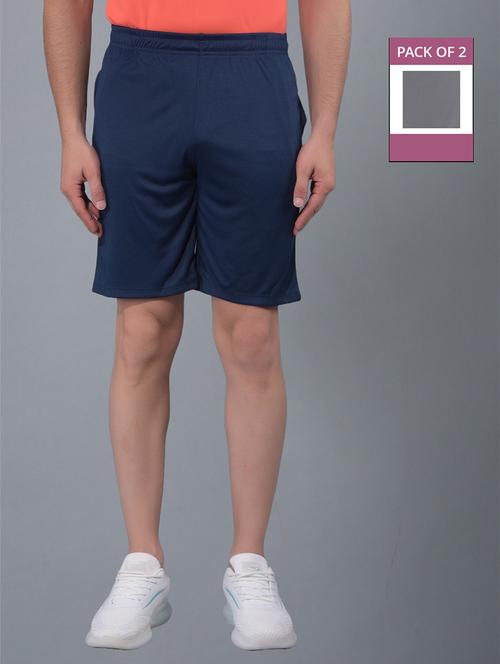 men pack of 2 solid shorts - 21601402 - Very Small Image - 1