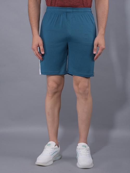 men mid rise color block shorts - 21601416 - Very Small Image - 1