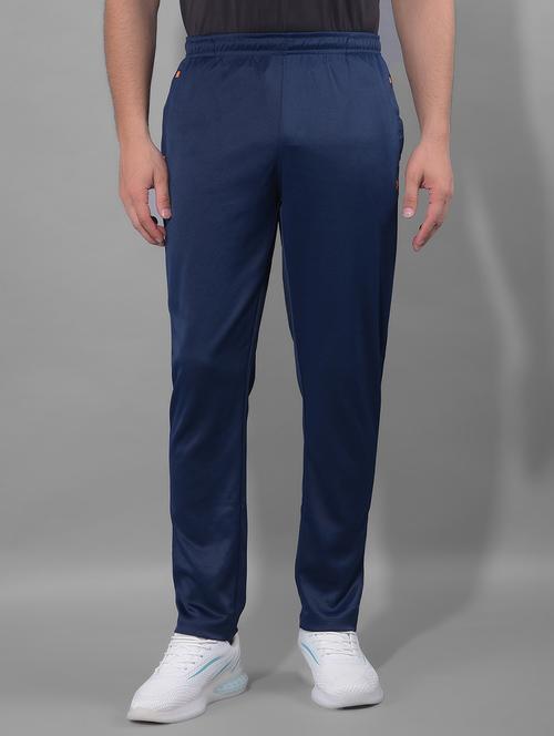 men mid rise solid full length track pant - 21601428 - Very Small Image - 1