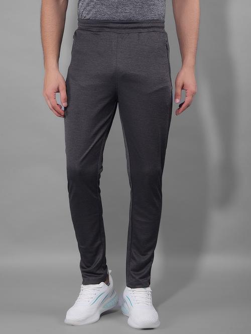 men mid rise solid full length track pant - 21601430 - Very Small Image - 1