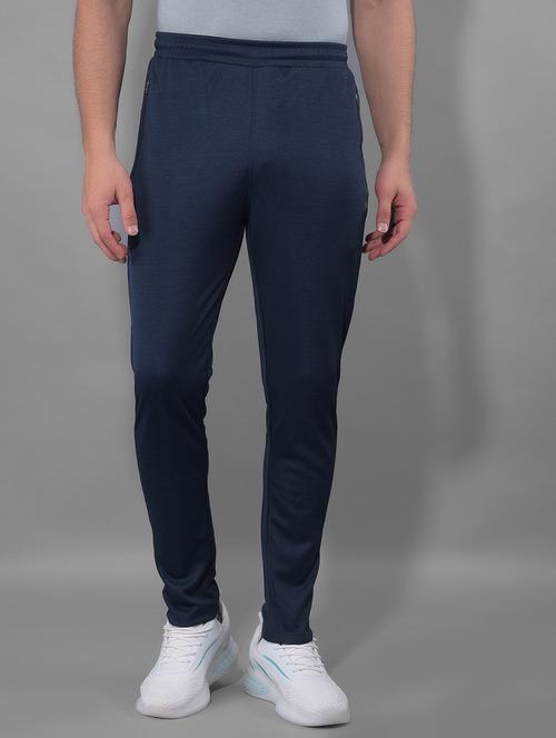 men mid rise solid full length track pant - 21601434 - Very Small Image - 1