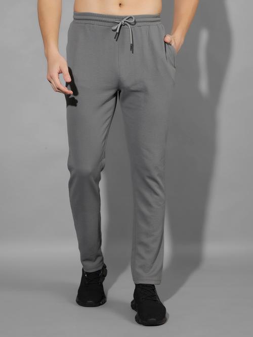 men mid rise solid full length track pant - 21601442 - Very Small Image - 1